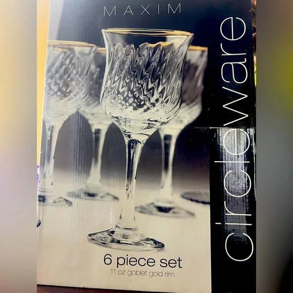 Kitchen | 24k Gold Rimmed Drinking Glasses | Poshmark